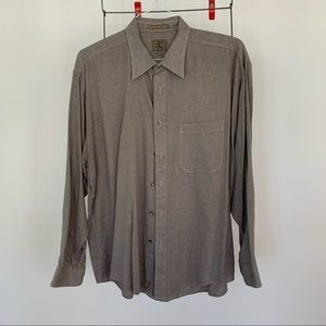 Men’s CK Gray Plaid Button Up